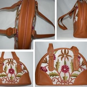 Leather bag with hand work